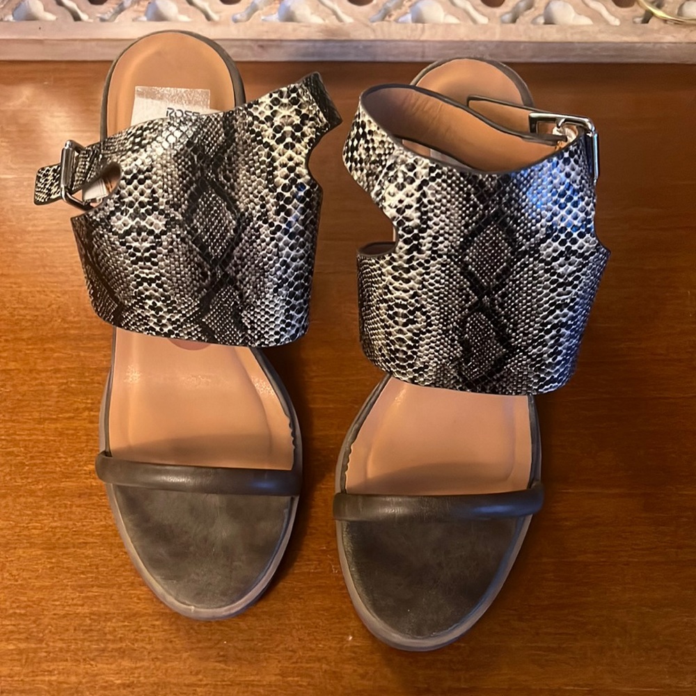 Size 8, worn once, dolce vita block heels
